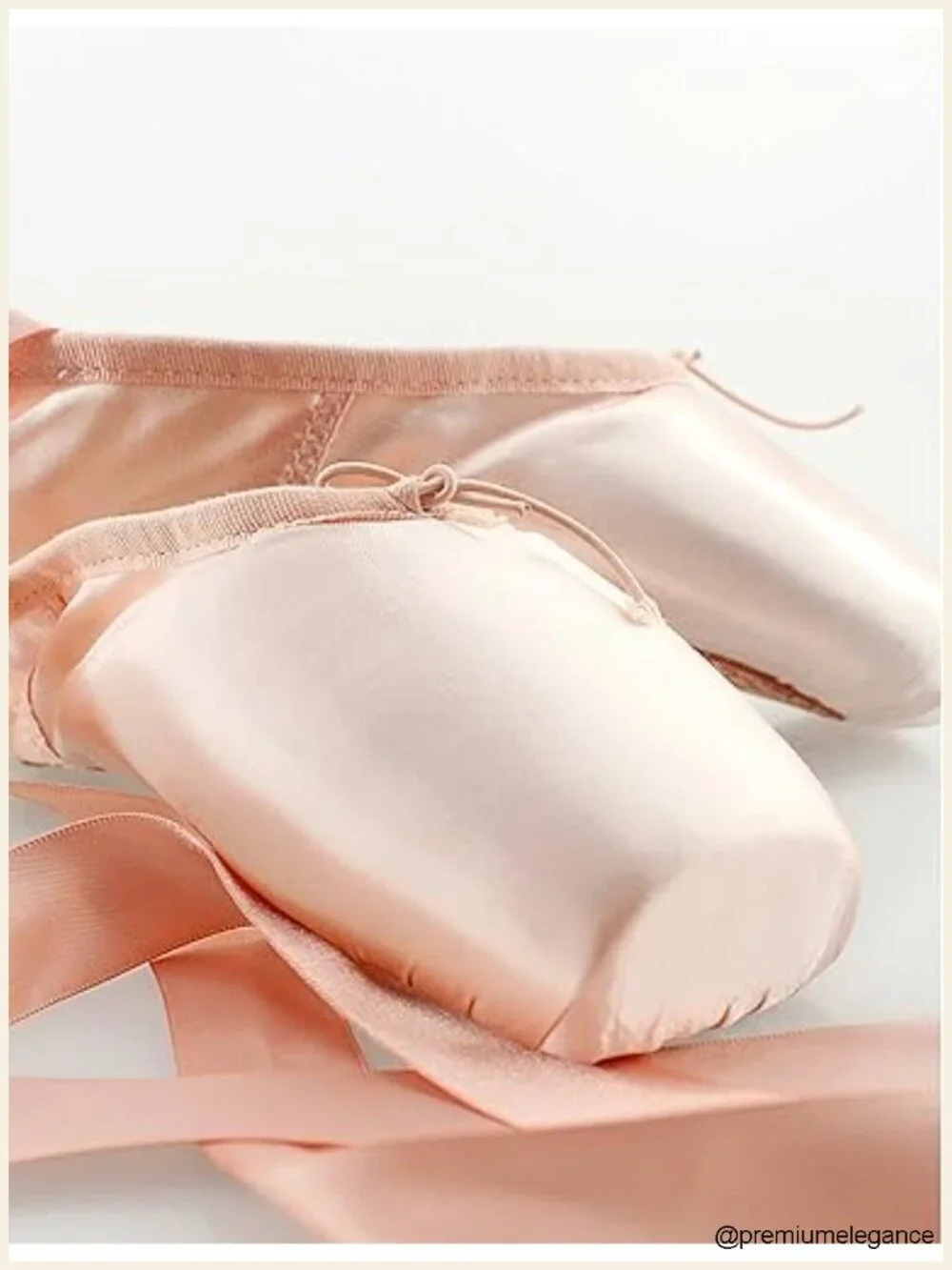 Ballet Pointe Shoes with Toe Pads - Ribbon Ballerina Shoes for Dance
